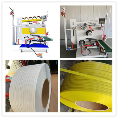 Automatische Spannbandrückwickler, PP-Verpackungsbandwickler, automatische Wicklung, Leitunggeschwindigkeit: 200-350 m/min