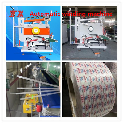 Maschine zum Wickeln von Verpackungsriemen mit automatischer Wickelung