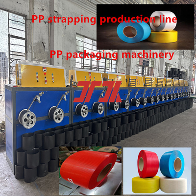 Automatische Produktionslinie für PP-Strapenteppiche mit einer Breite von 5 bis 19 mm