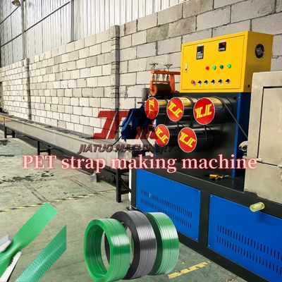 200 kg / h PET-Streifen-Verpackungsgürtel Extrusionslinie Band-Extrudiermaschine mit automatischem Winder