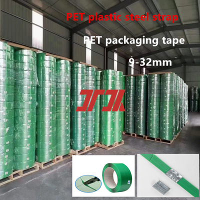 Fabrik Warmverkauf 9-25mm PET Kunststoff Stahl Strapping PET Paletten Strapping PET Stahl Strapping für pneumatische Strapping Maschine automatische Bindung