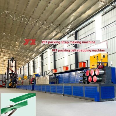 Grüne rosa 0,6-1,2 mm PP PET Strap Herstellungsmaschine Automatische PET Strap Extrusionslinie