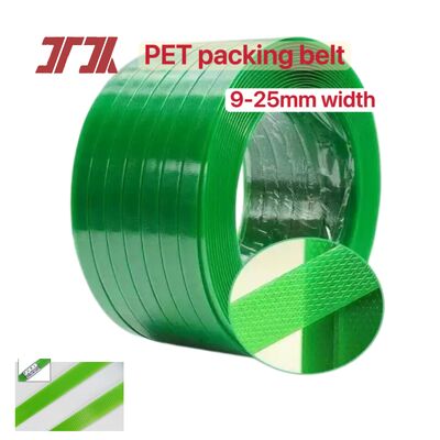9-25mm PET-Verpackungsgürtel PET-Plastik-Stahl-Strapping PET-Verpackungsstrapping mit 100% Flaschenmaterial Zerkleinern