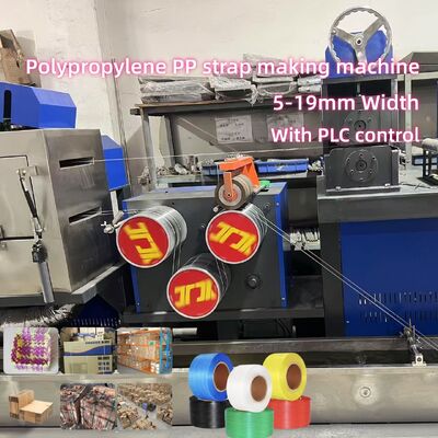 Vollautomatische doppelgeschraubte PP-Gürtelmachmaschine mit PLC-Computersystem