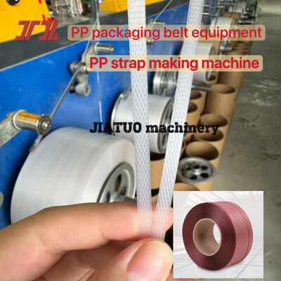 PLC-gesteuerte PP-Verpackungsriemenherstellungsmaschine PP-Riemen-Produktionslinie mit 100% recycelten PP-Materialien