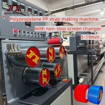 5-19mm PLC automatische PP-Gürtel-Produktionslinie mit Doppelstation Winder