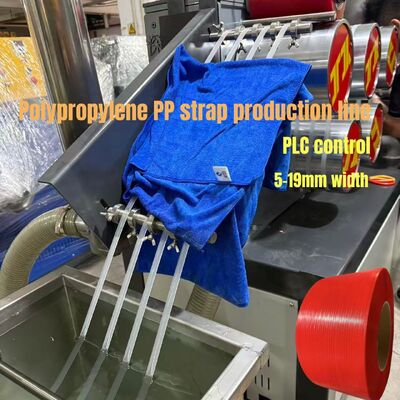 480 kg/h Hochleistungs-Polypropylen-Verpackungsband Extrusionsleitung PLC-Steuerung