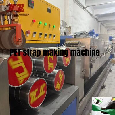 9-32mm PET-Gurt-Extrusionsmaschine mit SPS-Steuerung für recyceltes PET-Flaschen-Flockenmaterial