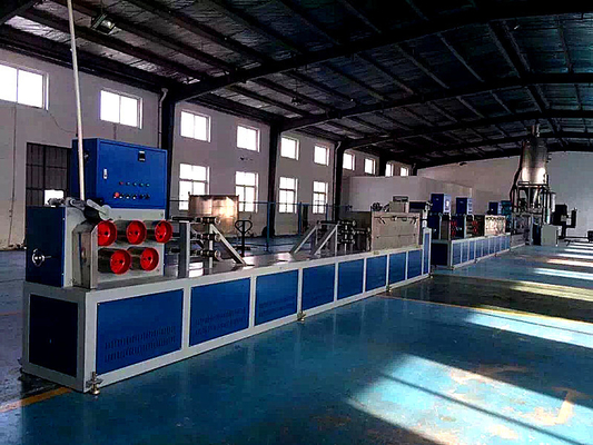 19mm pp. gurten Band-Verdrängungs-Linie den 220V PLC-Kontrollsystem-Bügel, der Maschine herstellt