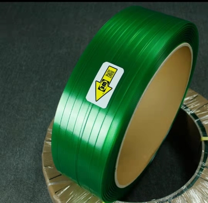 Dauerhaftes grüne Farbe-HAUSTIER Band-Gurtungsharte beanspruchung prägte glattes für Verpackung