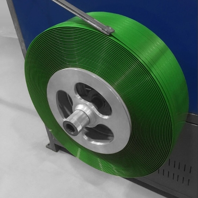 Automatische 400 kg/h PET-Gürtelmachmaschine 19 mm Breite Gürtelband Extruder mit PLC-Steuerung