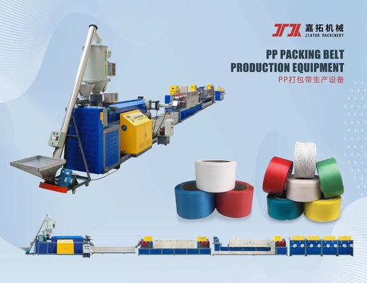 Plastikmaschinen PP-Streifenmaschine PP-Streifenproduktionslinie für PLC-Steuerungssystem