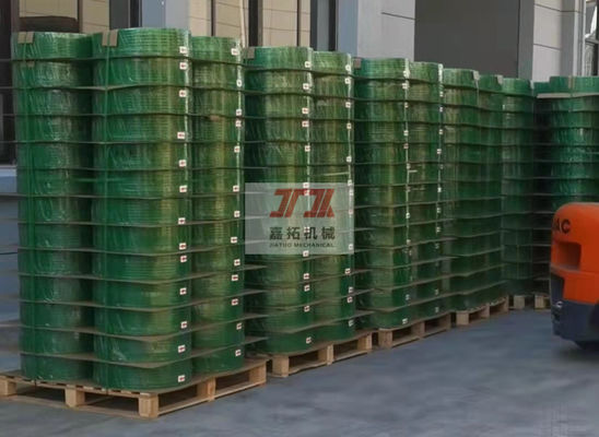 Kundenbezogenheits-grüne prägeartige Palette, die Plastik-pp.-Tragriemen gurtend verpackt