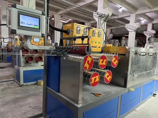 PP-Recycling-/Neumaterial-Polypropylen-Umreifungsmaschine mit Siemens-SPS-Steuerung