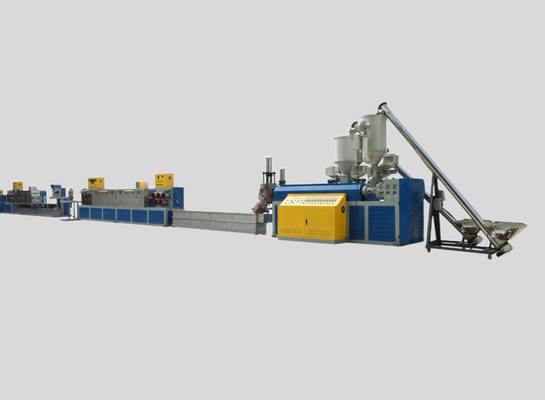 Vollautomatische pp. gurten Schrauben-Polypropylen-Umreifungsmaschine der Produktions-Line100mm mit Bügel-Geschwindigkeit &gt;250m/min