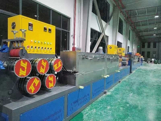 Ausgang 3 Strips PET Strapping Band Produktionslinie Chinesisch Englisch PLC-Steuerungssystem Hocheffiziente PET Strip Extrusion