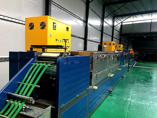 Ausgang 3 Strips PET Strapping Band Produktionslinie Chinesisch Englisch PLC-Steuerungssystem Hocheffiziente PET Strip Extrusion