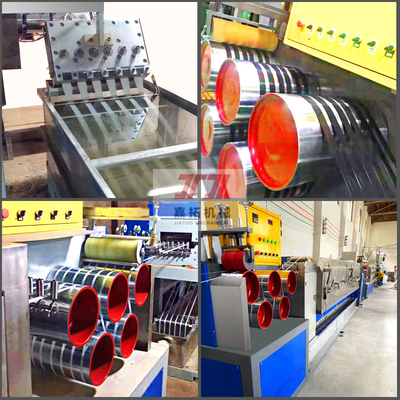 180-200 kg/h PP-Streifenband-Extrusionsmaschine mit PLC-Programm-Steuerung