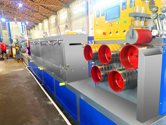180-200 kg/h PP-Streifenband-Extrusionsmaschine mit PLC-Programm-Steuerung