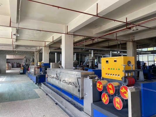 90mm Einzel- oder Doppelschnecken-PP-Band-Produktionslinie mit 5-19mm breiter automatischer Verpackungsmaschine