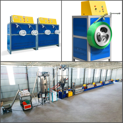 Weiterentwickelte Technologie PET Strap Making Machine PLC Computer Touchscreen Steuerung