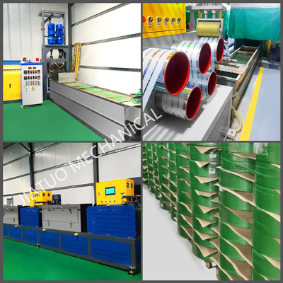 Weiterentwickelte Technologie PET Strap Making Machine PLC Computer Touchscreen Steuerung