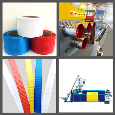 CE PP-Streifenband-Extrusionslinie mit einer Kapazität von 5,7 Tonnen pro Tag für die Großproduktion