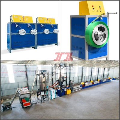 PP-Streifenband Extrusionslinie Kunststoffbandmachmaschine mit PLC-Steuerung