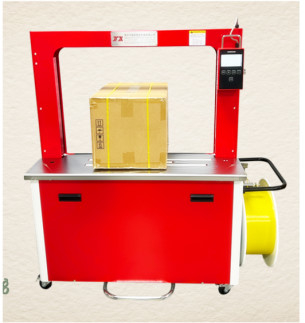 Geschwindigkeitskartonverpackung Intelligente Schreibtisch-Strappmaschine mit automatischer Kühlzeitregelung,Box-Strappmaschine