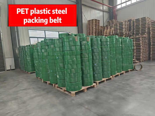 PET-Verpackungsgürtel, Polyethylen-PET-Verpackungsgürtel, hochtemperaturbeständiger PET-Kunststoff-Stahlgürtel, Breite: 9-32 mm