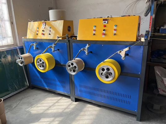 Verpackungsbandgeräte aus PP, PP-Gürtelfabrikationsmaschine, mit Siemens-Motor, Doppelstation-Wicklungsmaschine