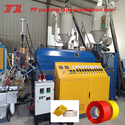 Weiterentwickelte PP-Strap Extruder-Maschine mit PLC-Doppelstation Winder und Geschwindigkeit 280m/min
