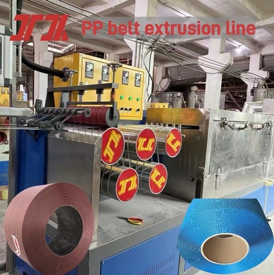 Vollautomatische PP-Gürtelmachmaschine mit Siemens-Motor und &gt; 260-300 m/min Gürtelgeschwindigkeit