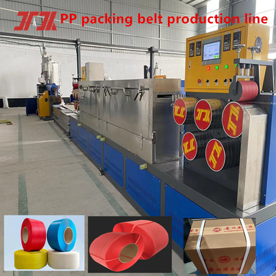 Individuelle PP-Plastikmaschinen PP-Strapper-Produktionsmaschine mit automatischer Wickelmaschine