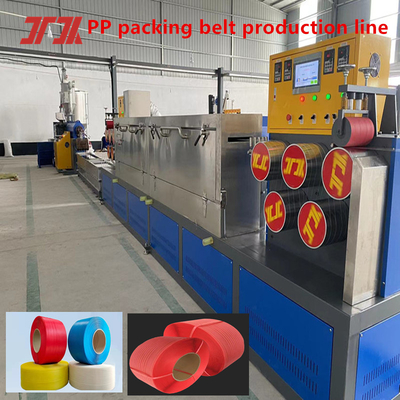 High-End-Plastikmaschinen PP-Streifen-Produktionslinie Servo-Walling-Maschine mit einer Breite von 5-19 mm