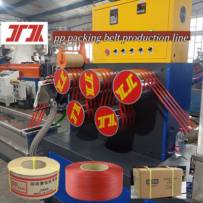 Verpackungsmaschinen PP-Plastik-Extruder PP-Gürtel-Produktionslinie Servomotor Wicklung