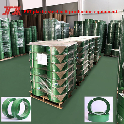 Custom Green PET Strapping Roll Hochspannung Polyester Band mit 9-32mm angepasst