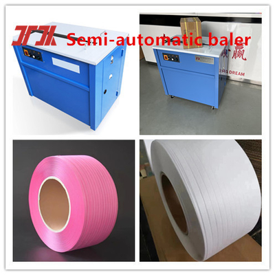 Kunststoffmaschinen Verpackungsmaschinen Halbautomatischer Baller Schreibtischbandmaschine Hochgeschwindigkeitsballer