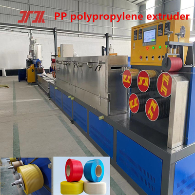 Kunststoff-Extrusionsmaschinen PP-Streifen-Produktionslinie PP-Streifen-Ausrüstung PLC-Steuerungssystem