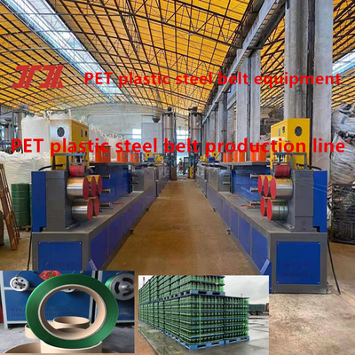 Extruder Kunststoffmaschinen PET-Kunststoff Stahlstreifen Ausrüstung mit 9-32 mm Breite