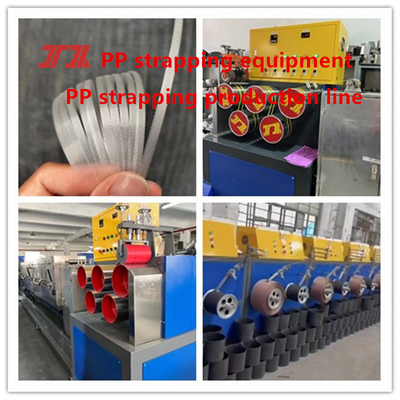 PLC-Steuerungssystem PP Verpackungsgürtel Extruder Produktionslinie mit Non-Stop-Wechselgerät Laufgeschwindigkeit 300m/Min
