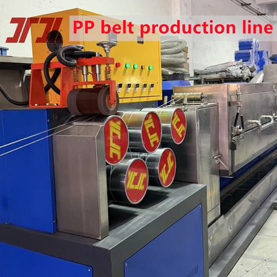PLC-Steuerungssystem PP Verpackungsgürtel Extruder Produktionslinie mit Non-Stop-Wechselgerät Laufgeschwindigkeit 300m/Min