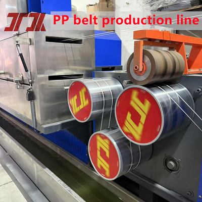 PLC-Steuerungssystem PP Verpackungsgürtel Extruder Produktionslinie mit Non-Stop-Wechselgerät Laufgeschwindigkeit 300m/Min
