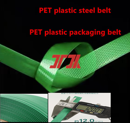 Großhandelsverpackungsmaterialien Grünes PET-Bindemittel PET-Kunststoff-Stahl-Bindemittel Schwerlastprodukte