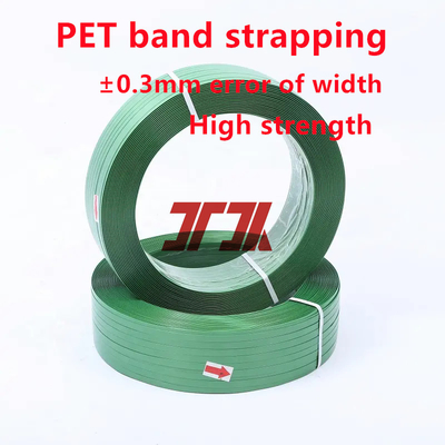 Hohe Zugfestigkeit Festiges Polyester Kunststoff PET Strapping Roll PET Gürtel Strap für Bale Verpackung