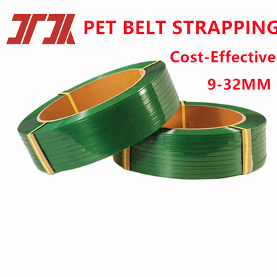 9-32 mm Grüne Verpackung Pet Strapings mit langlebigen und vielseitigen