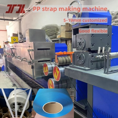 5 mm hohe Kapazität PP Strapping doppelte Ausgabe Extrusionsmaschine mit automatischem Winder Einsparung von Arbeitskräften 100-150 kg/h Kosten