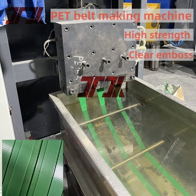 9-32mm angepasste Haustierbandmaschine mit doppelter Ausgabe mit automatischem Winder und 350-850 kg Stärke