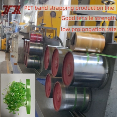 Anpassungsfähige 9-32mm Einzelschraub-PET-Gürtelmachmaschine mit PET-Gürtelrolle für Gebäudeverpackungen