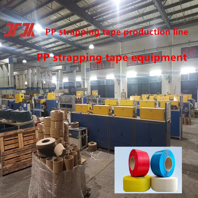100-150Kg/h PP-Strapband-Extruder-Herstellmaschine mit 5-19mm Breite und Non-Stop-Schraubwechsler